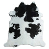 Black and white cowhide rug XL