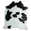 Black and white cowhide rug XL