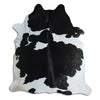 Black and white cowhide rug XXL