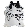 Black and white cowhide rug XXL