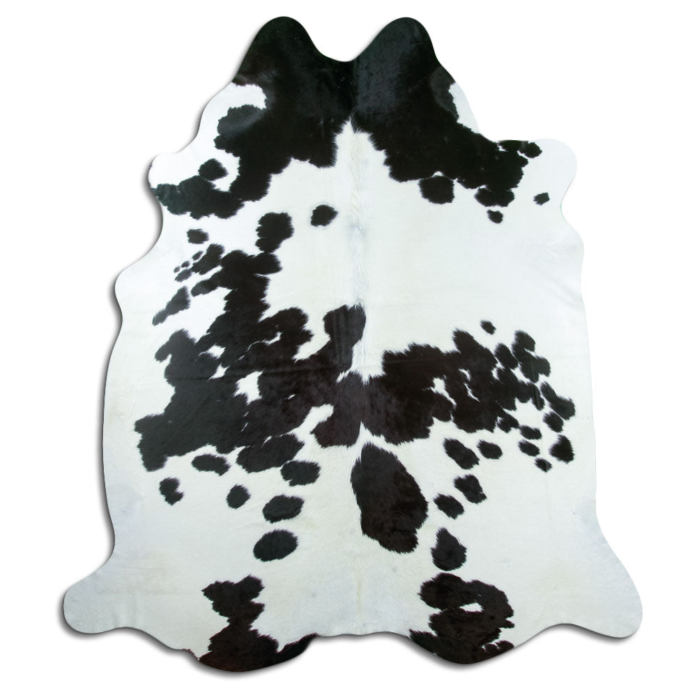 Black and white cowhide rug XXL