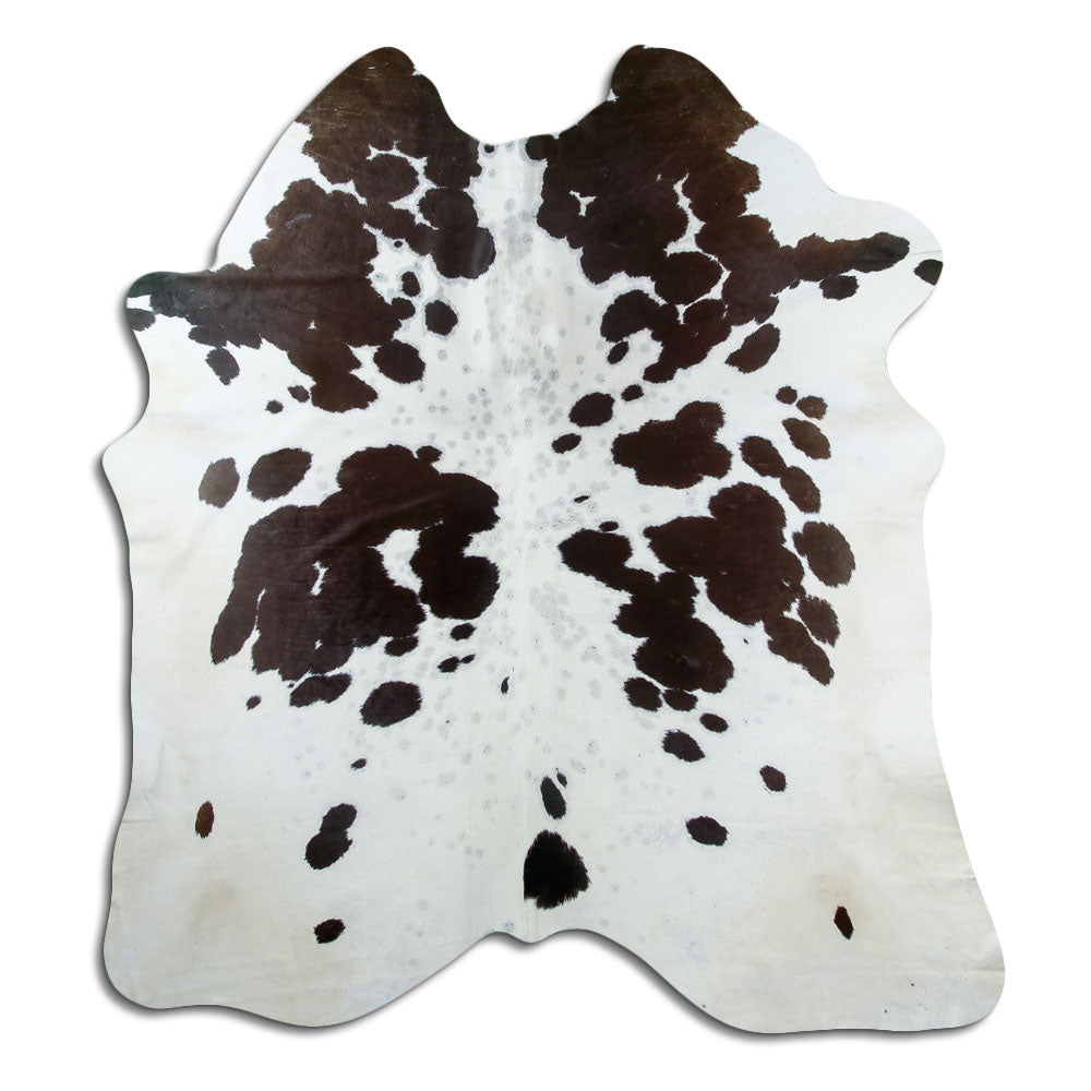 Black and white cowhide rug XL