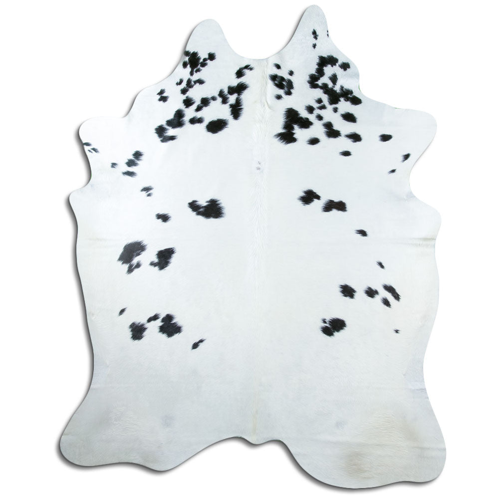 Black and white cowhide rug XXL