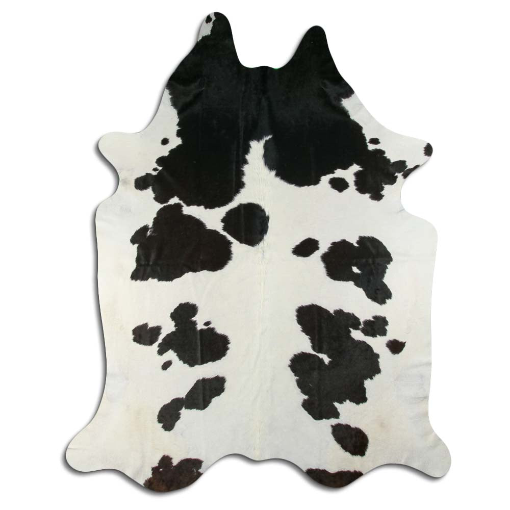 Černá a bílá hovězí kůže XXXL