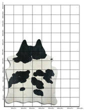 Načíst obrázek do prohlížeče Galerie, Černá a bílá hovězí kůže XL
