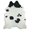 Black and white cowhide rug XXL
