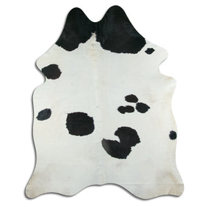 Black and white cowhide rug XXL