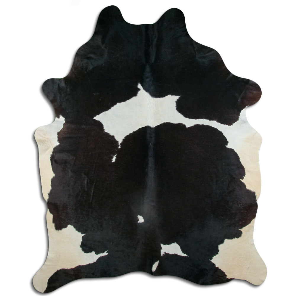 Černá a bílá hovězí kůže XXL