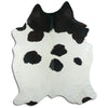 Black and white cowhide rug XL