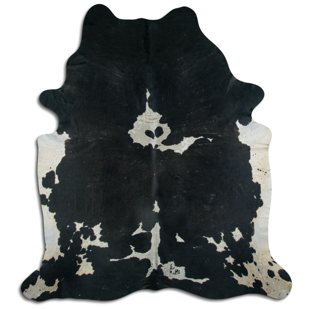 Černá a bílá hovězí kůže XXXL