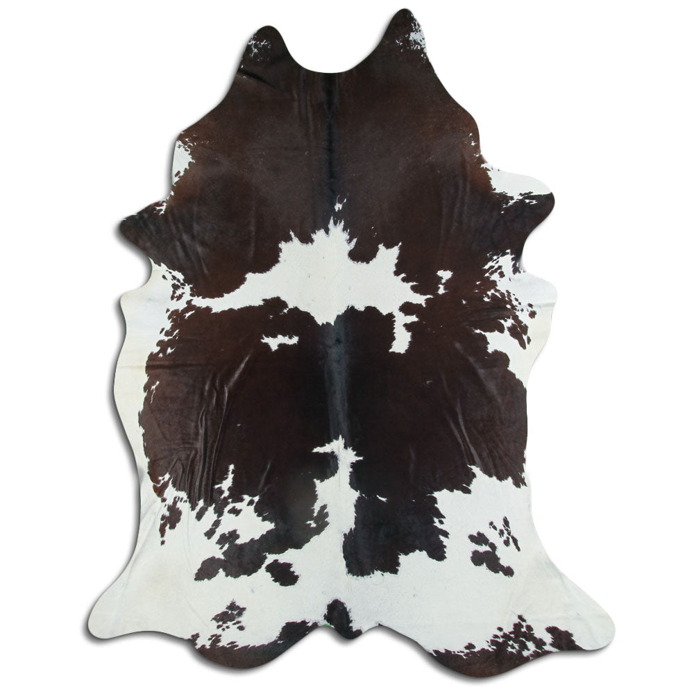 Černá a bílá hovězí kůže XXL