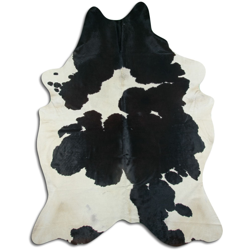 Černá a bílá hovězí kůže XXL