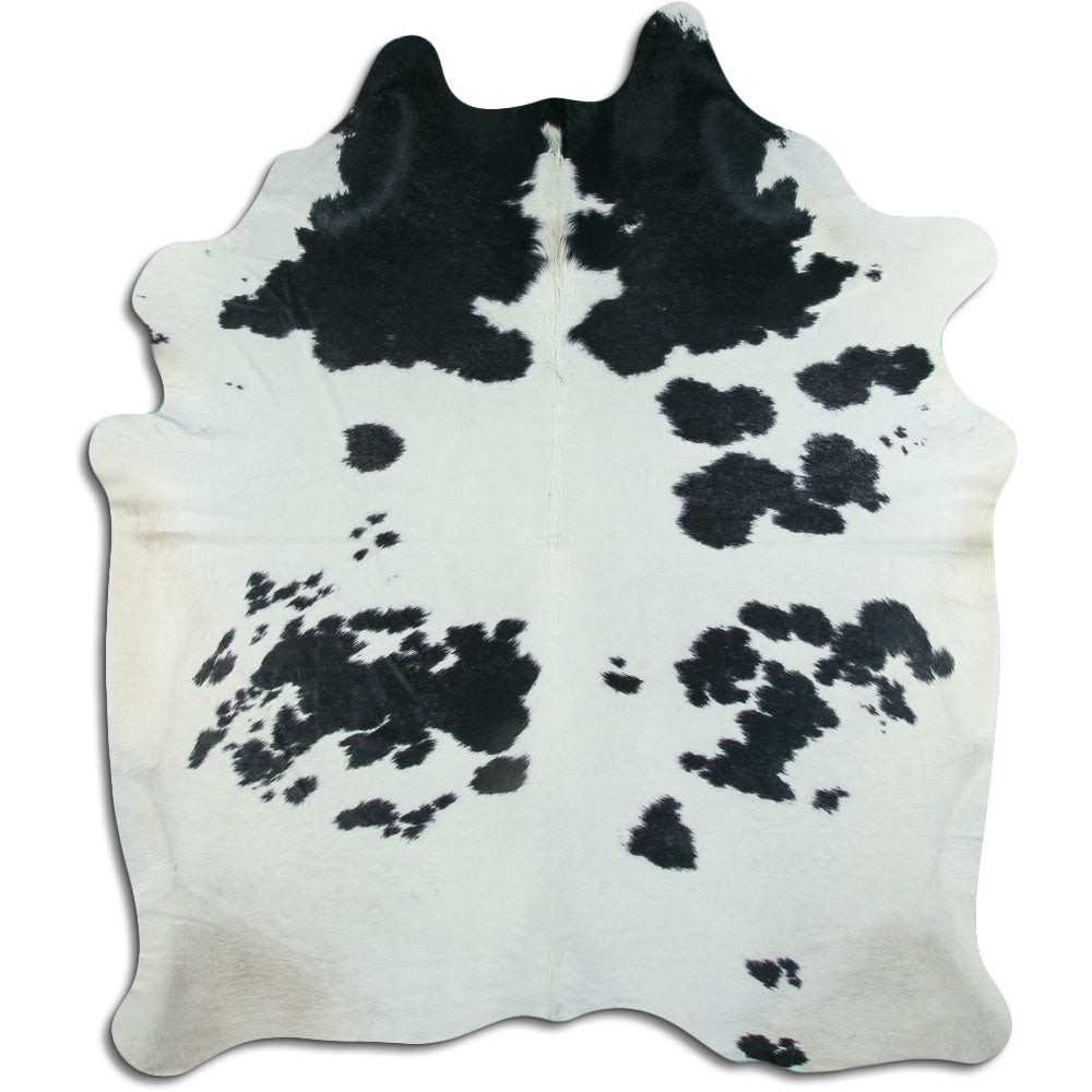 Černá a bílá hovězí kůže XXL