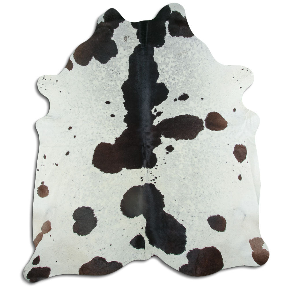 Černá a bílá hovězí kůže XXL