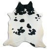 Black and white cowhide rug XXL