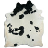 Black and white cowhide rug XXXL