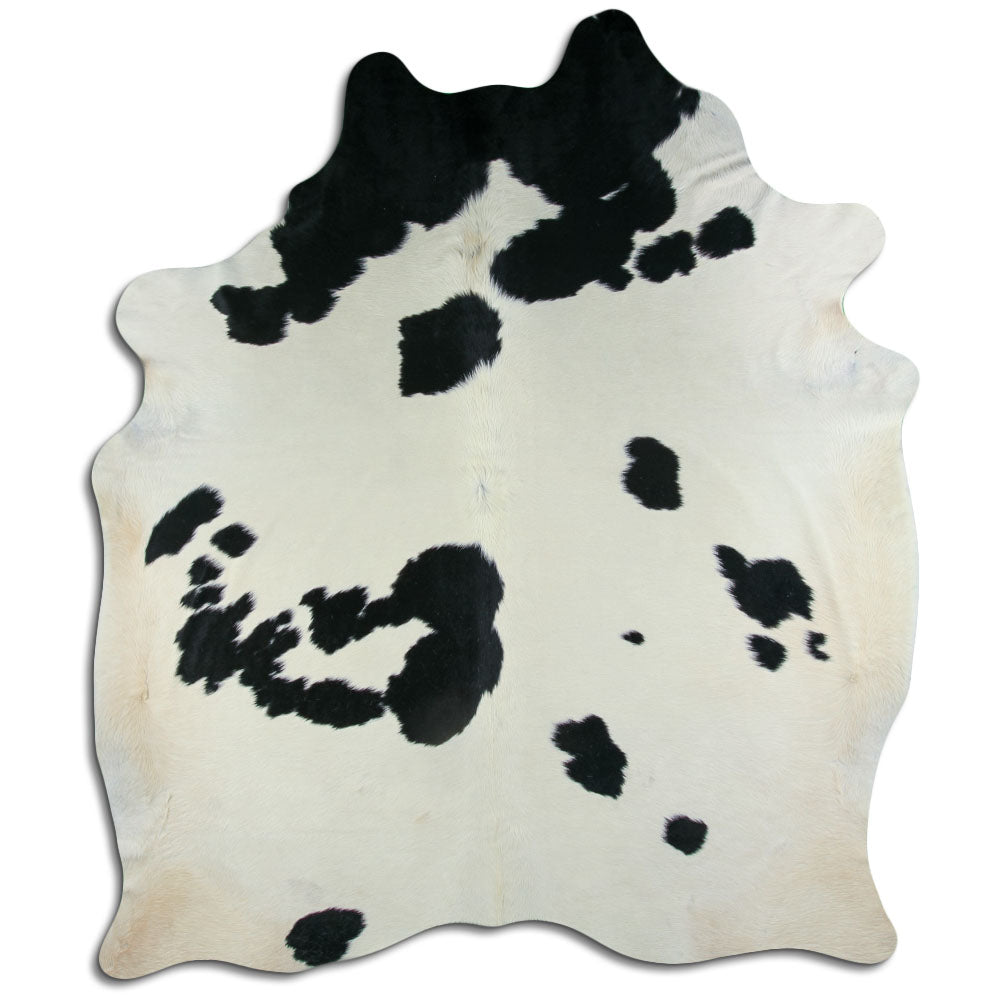 Černá a bílá hovězí kůže XXXL