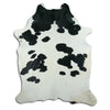Black and white cowhide rug XXL