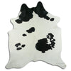 Black and white cowhide rug XXL