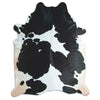 Black and white cowhide rug XXL