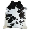 Black and white cowhide rug XL