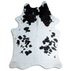 Black and white cowhide rug XXL