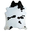 Black and white cowhide rug XXL
