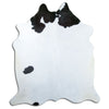Black and white cowhide rug XL