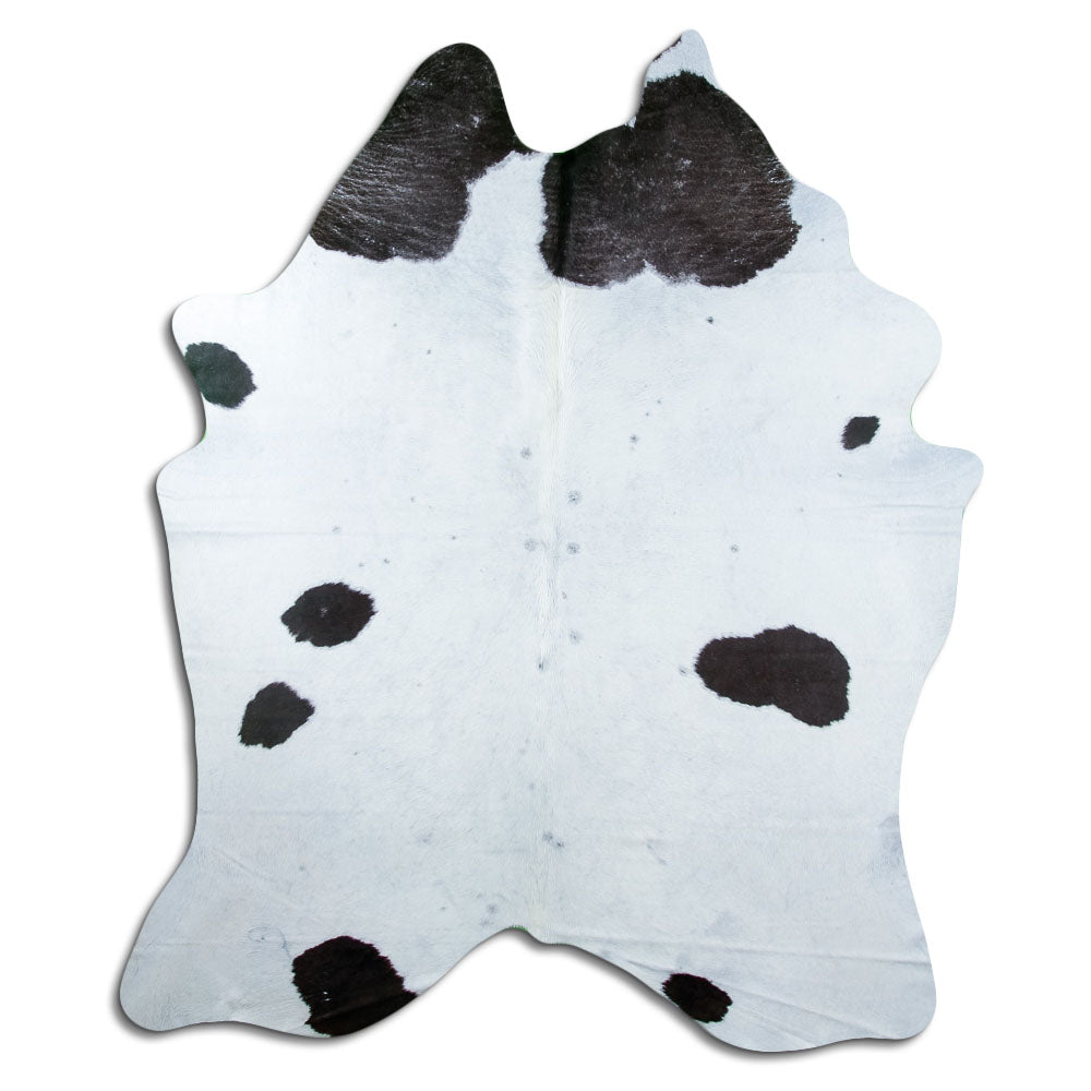 Black and white cowhide rug XXL