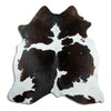 Black and white cowhide rug L
