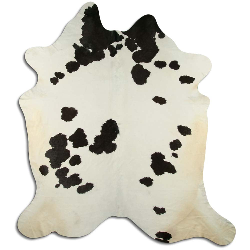 Černá a bílá hovězí kůže XXL