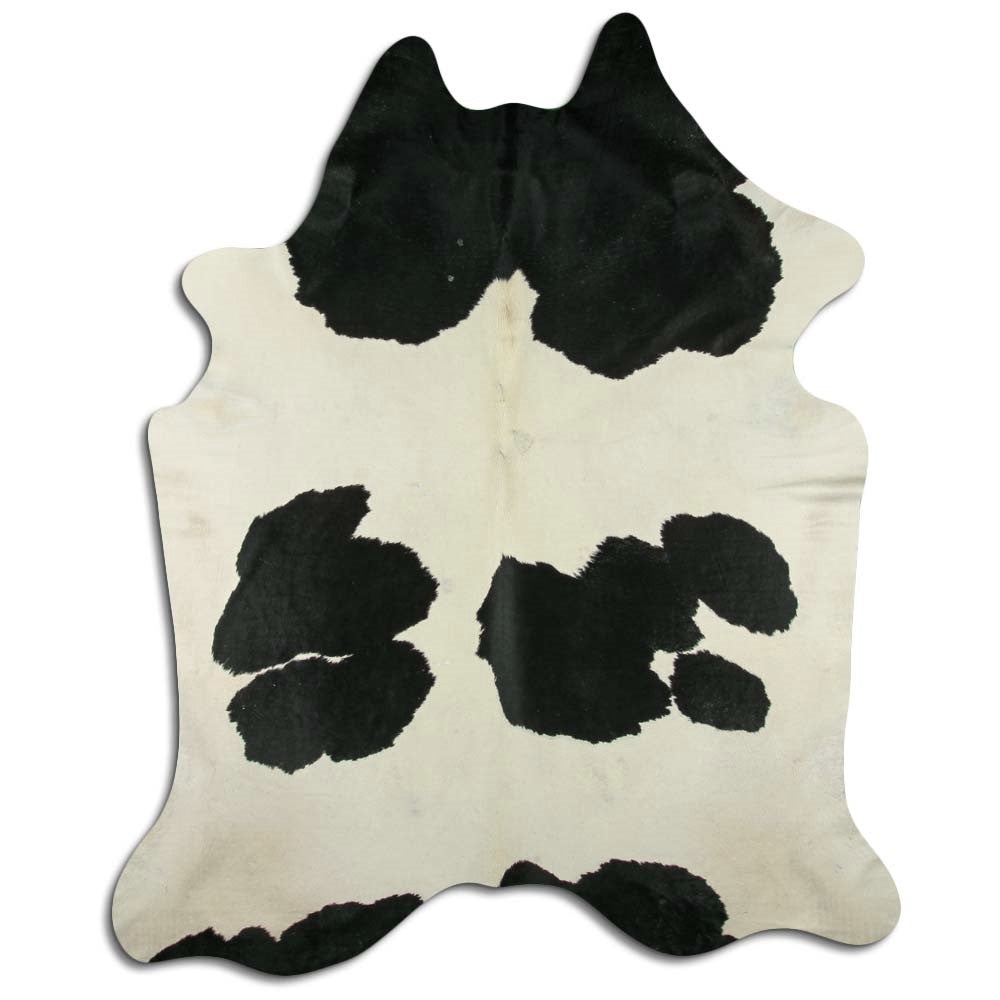 Černá a bílá hovězí kůže XXXL