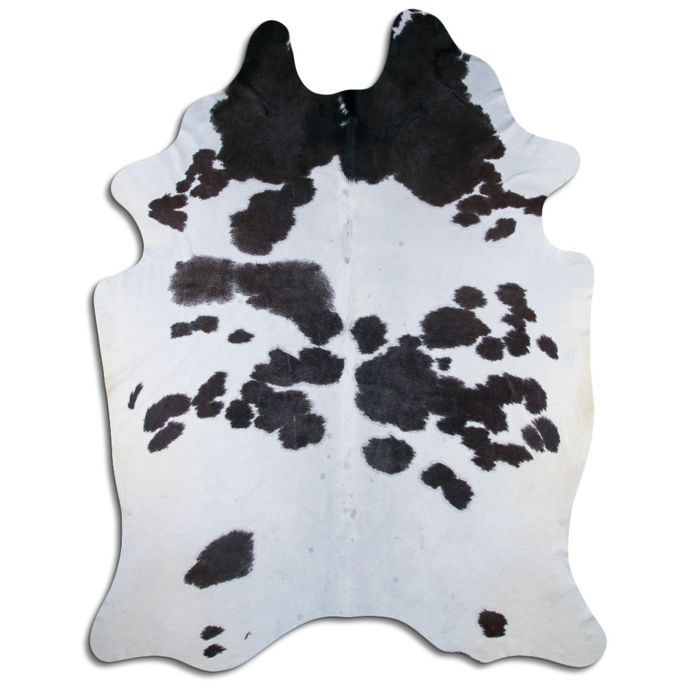 Černá a bílá hovězí kůže XXXXL
