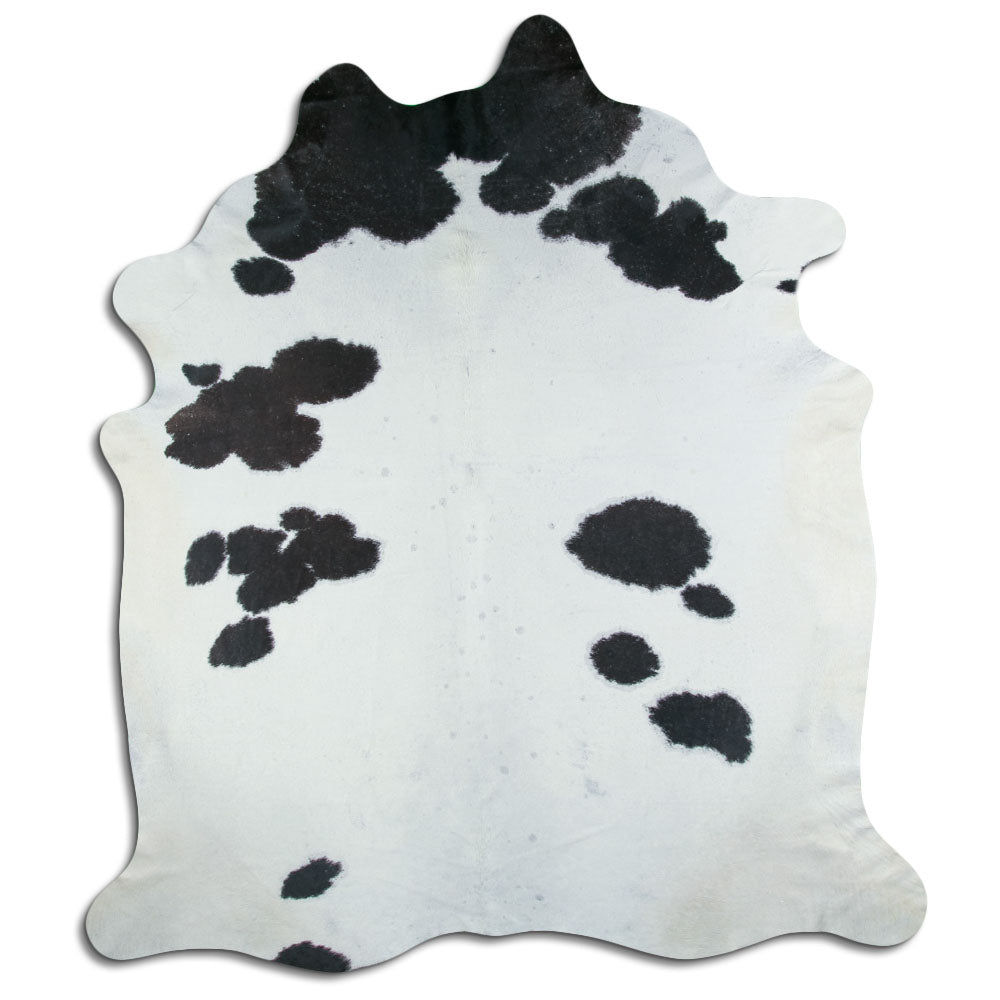 Černá a bílá hovězí kůže XXXL