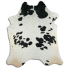 Black and white cowhide rug XXXL
