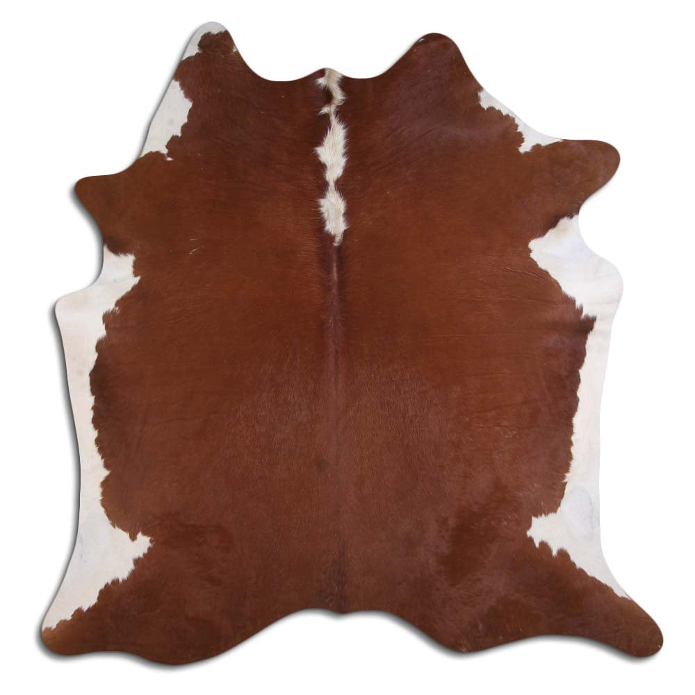 Hnědá hovězí kůže XL