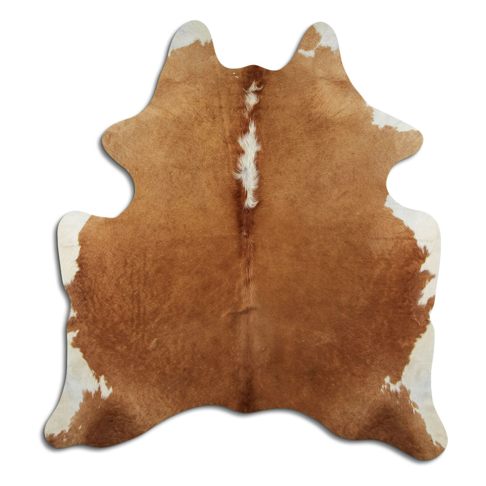 Hnědá hovězí kůže M