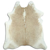 Champagne cowhide rug L