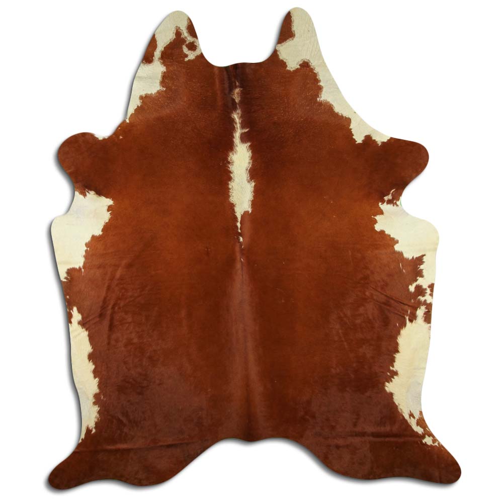 Hnědá hovězí kůže XL