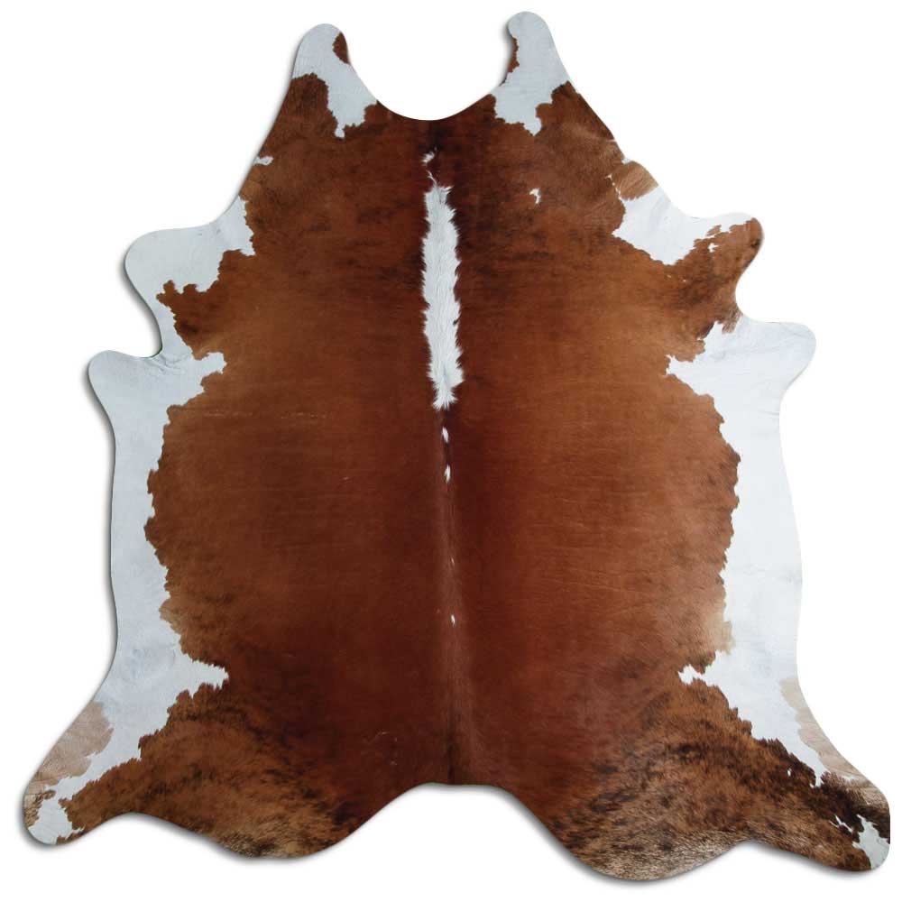 Rudas/Baltas karvės kailis XL
