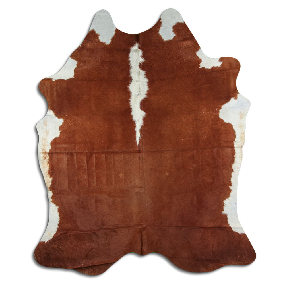 Rudas/Baltas karvės kailis XL