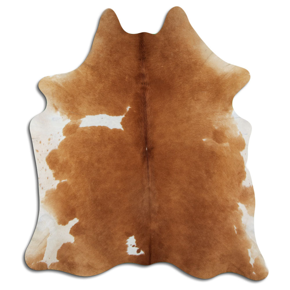 Rudas/Baltas karvės kailis L