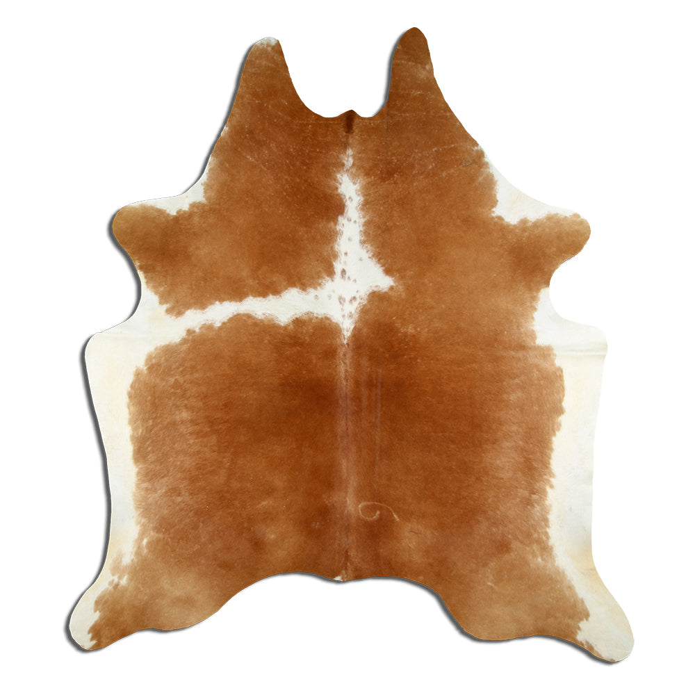 Hnědá hovězí kůže XL