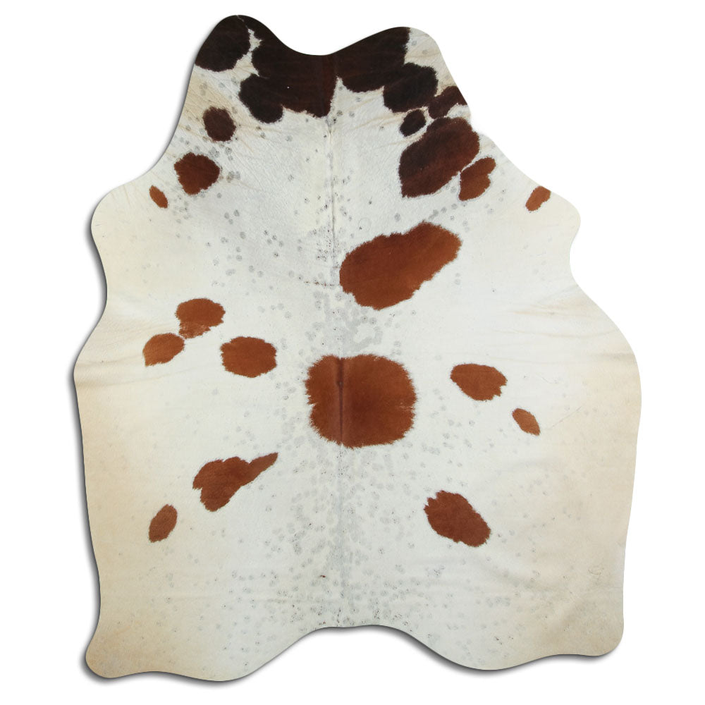 Rudas/Baltas karvės kailis L