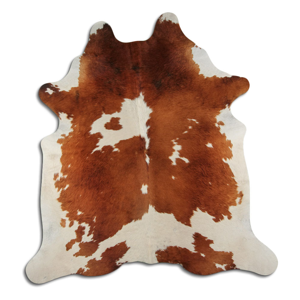 Rudas/Baltas karvės kailis L