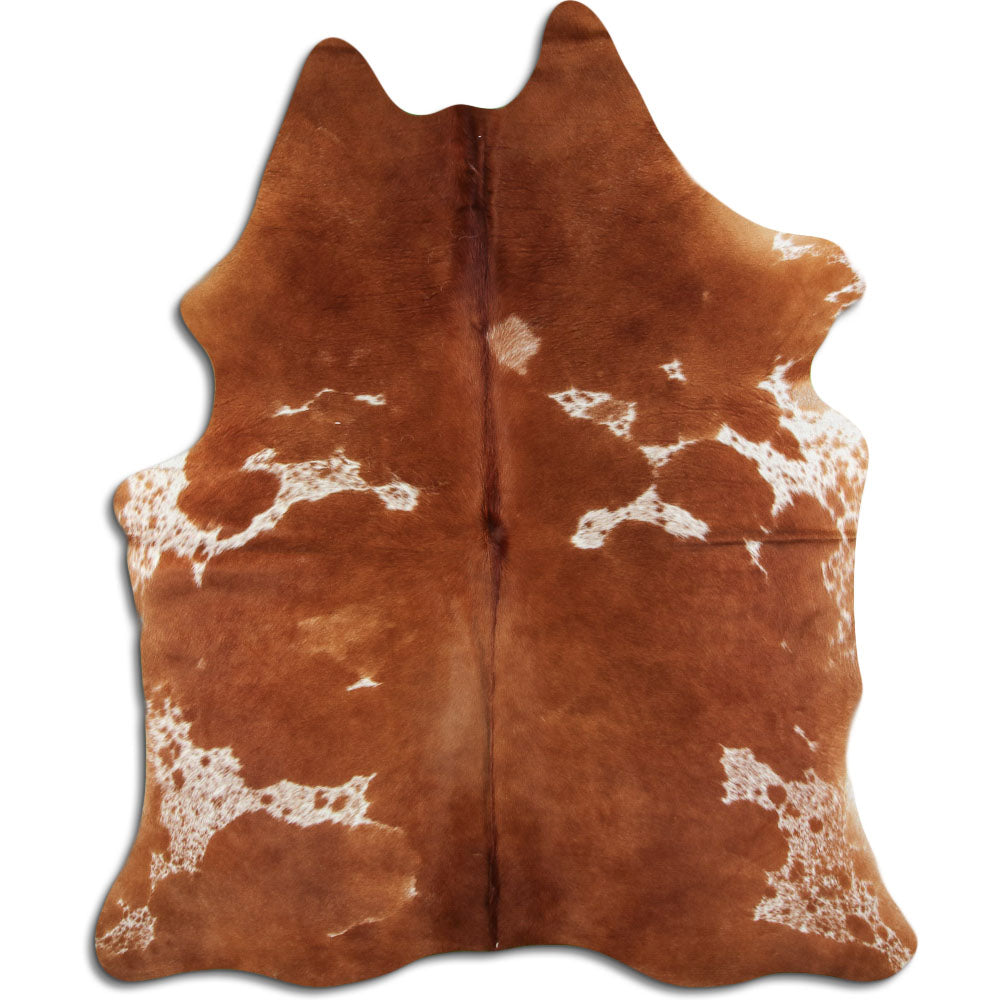 Hnědá hovězí kůže XL