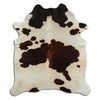 Brown and white cowhide rug XL
