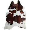 Brown and white cowhide rug XXL