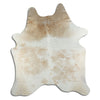 Brown and white cowhide rug XXL