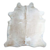 Brown and white cowhide rug XL